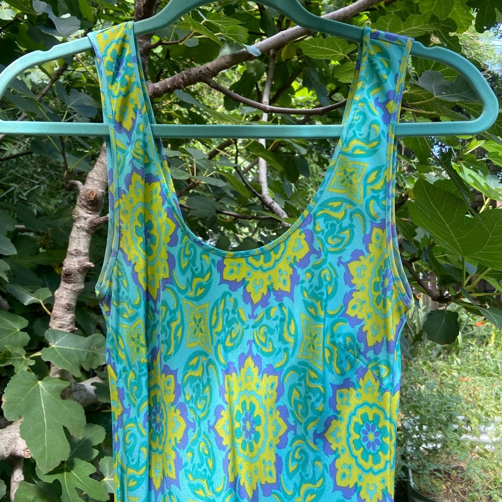 Vibrant midi slip dress